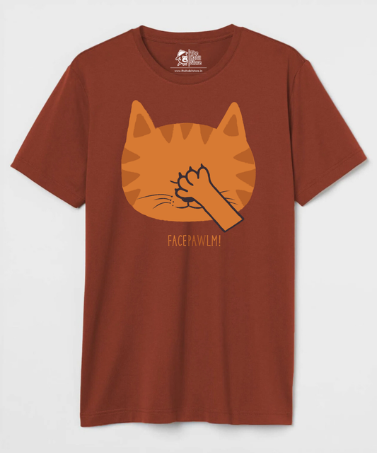 Facepawlm Unisex Round Neck Half Sleeve T-shirt