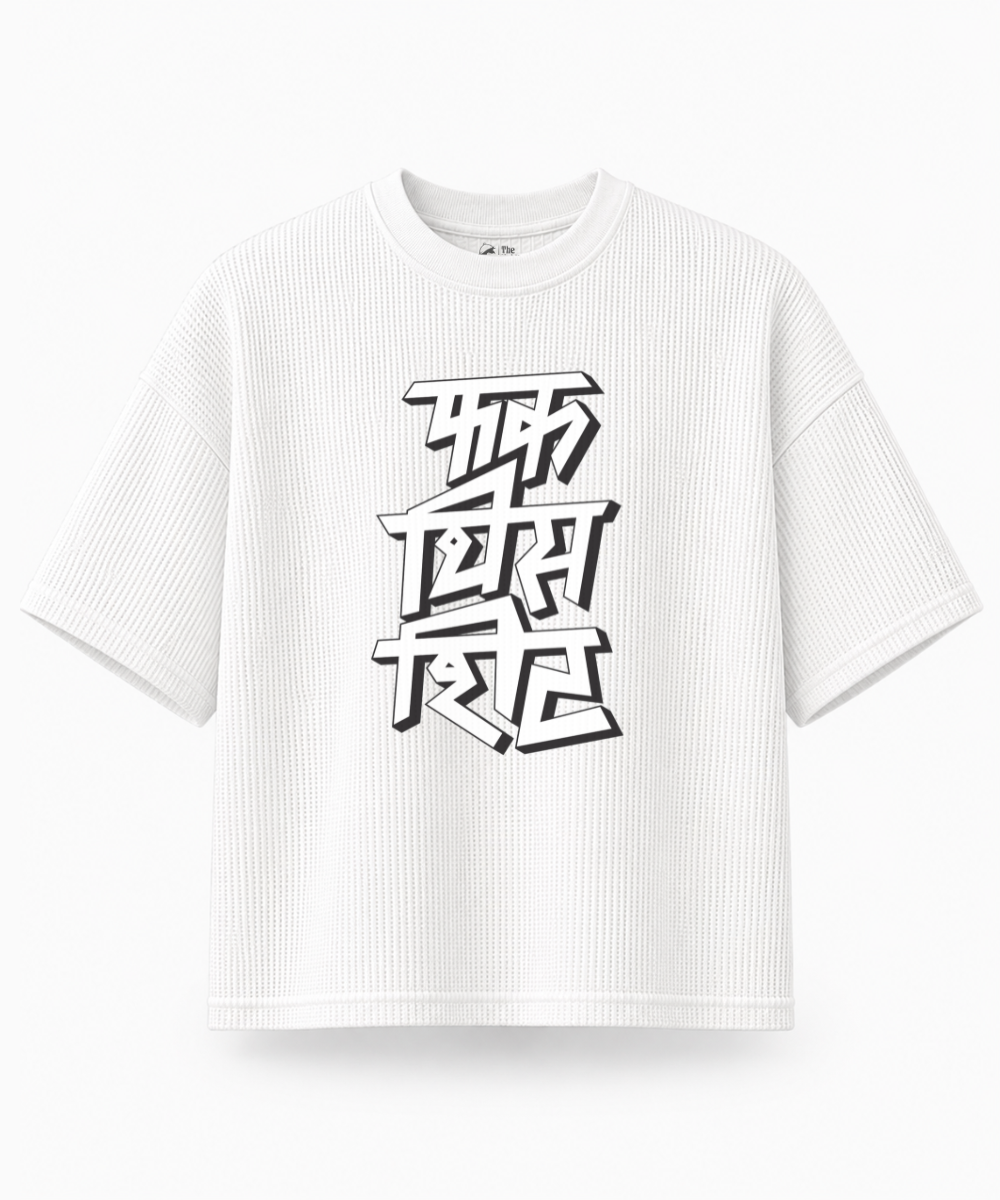 F*ck This Shit — Waffle Knit Boxy Oversized T-shirt