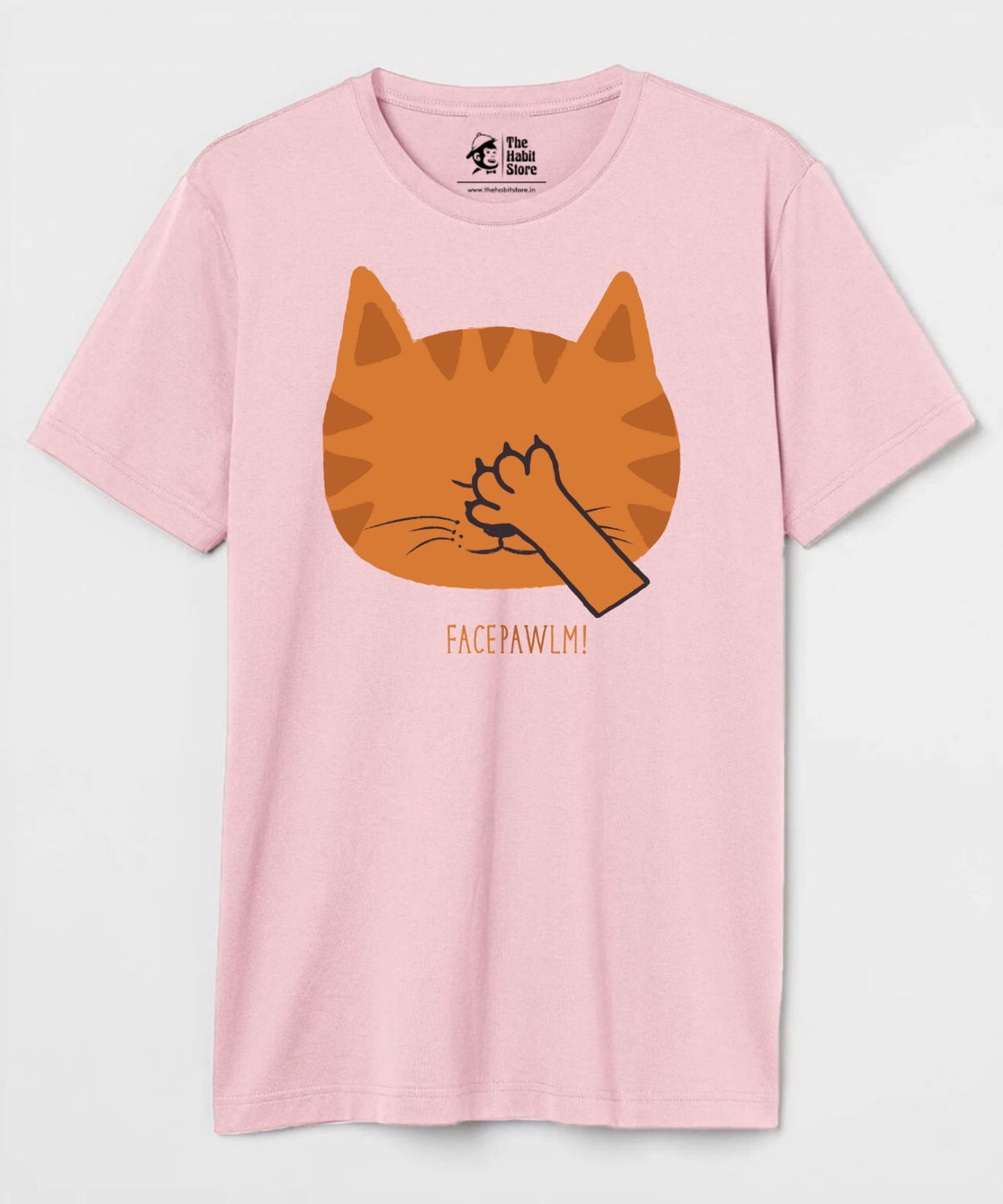 Facepawlm Unisex Round Neck Half Sleeve T-shirt