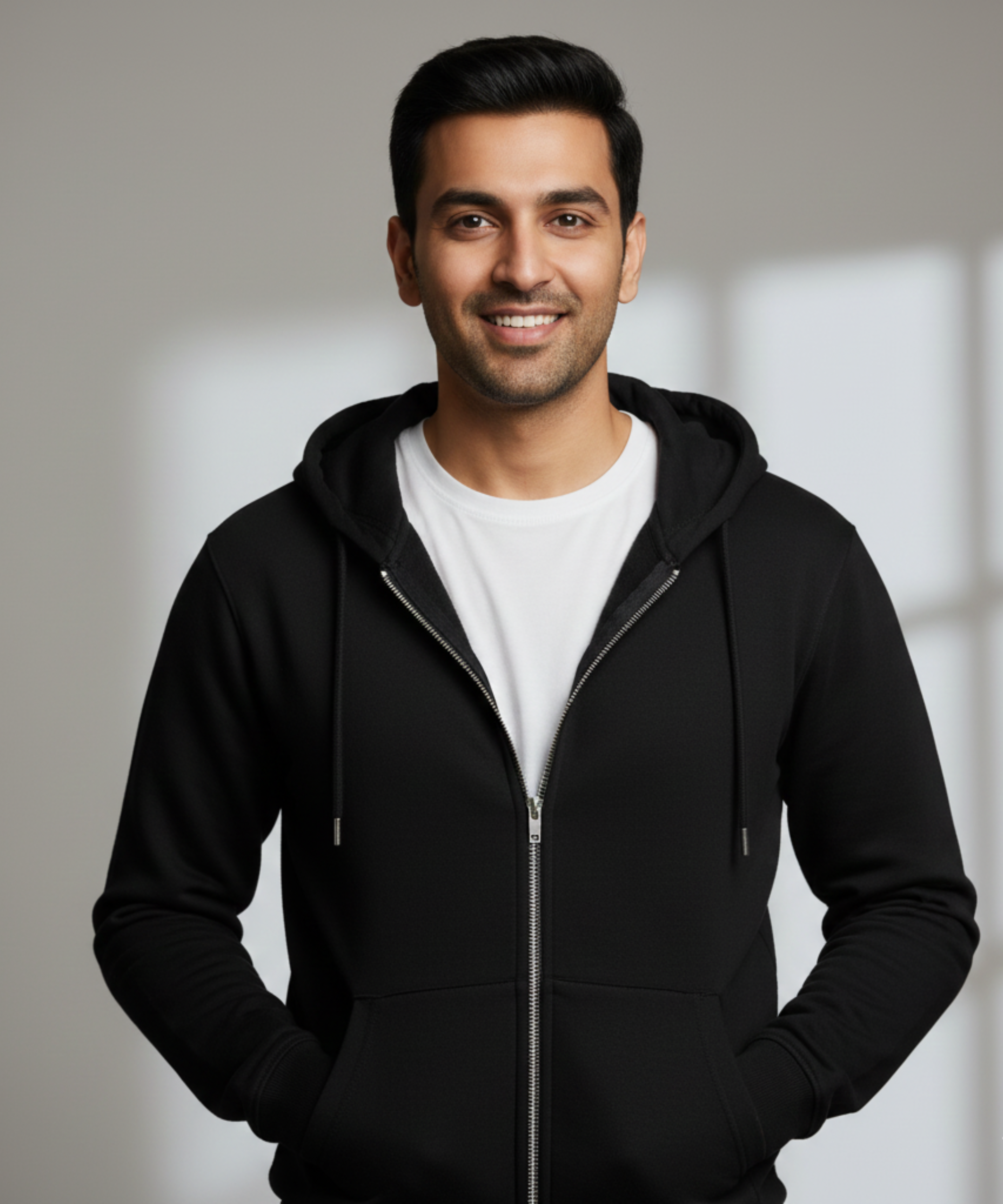 Cozy Haven: Unisex 400 GSM Fleece Wonderland Zipper Hoodie