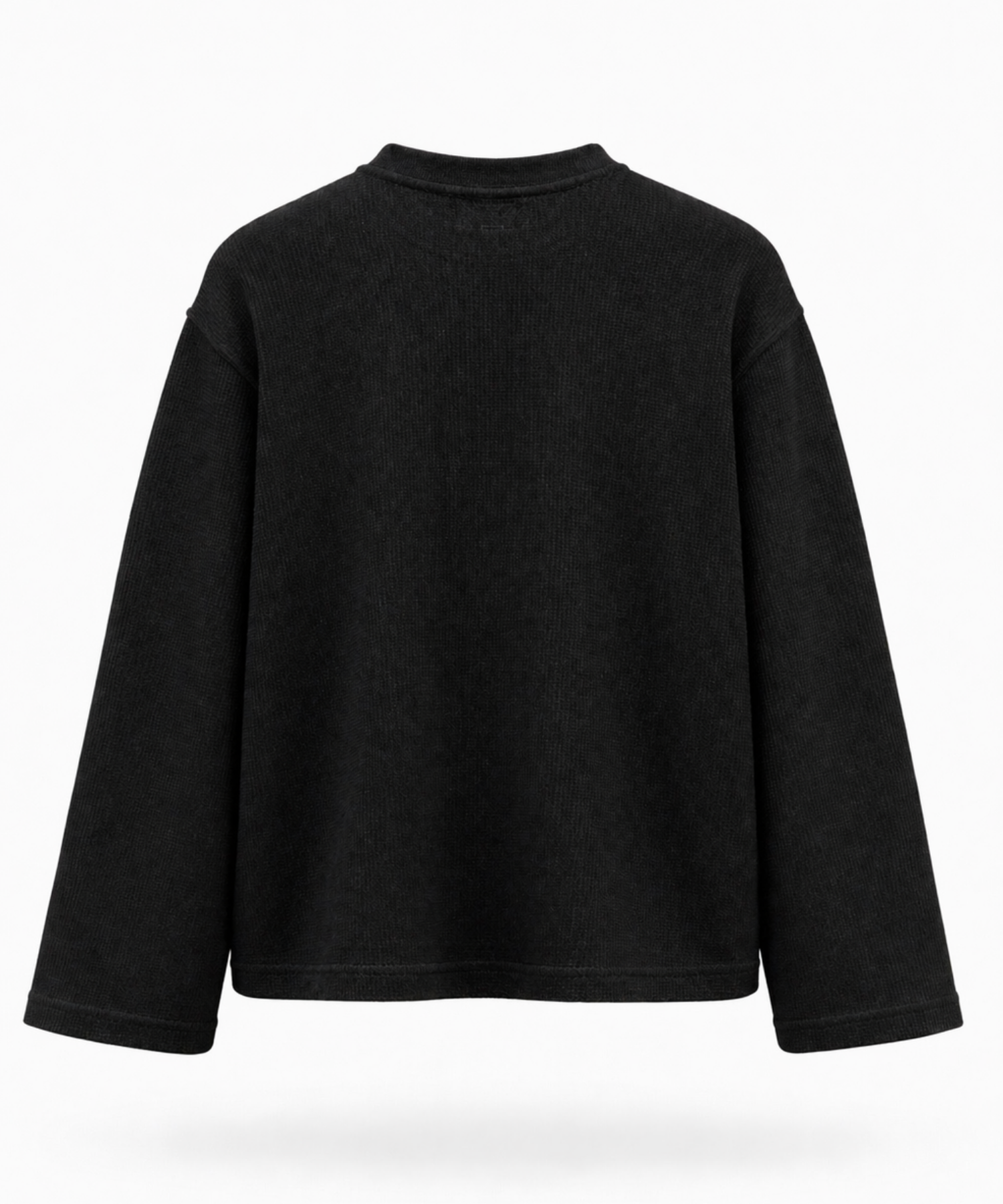 This is What Zero Was Invented For - Waffle Knit Oversized Full Sleeve