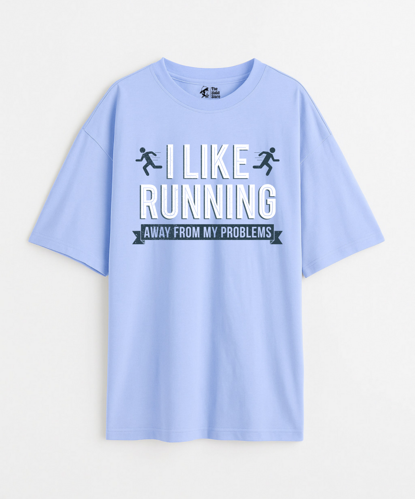 Running Away 240 GSM Unisex Oversized T-shirt