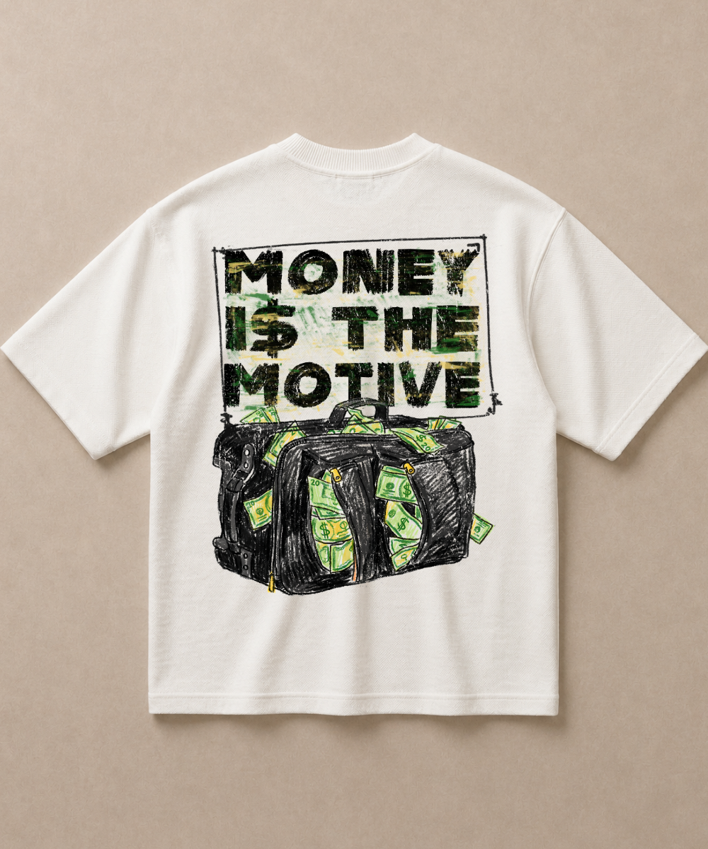 Money Is The Motive - Premium French Terry Oversized T-shirt