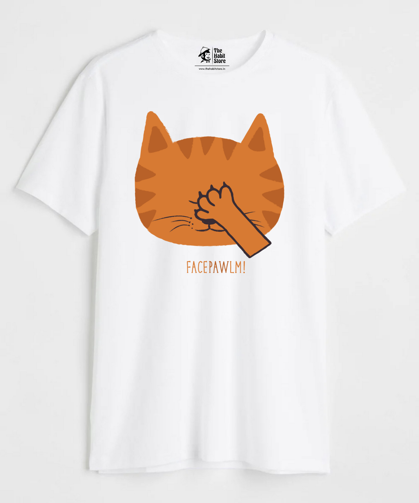 Facepawlm Unisex Round Neck Half Sleeve T-shirt