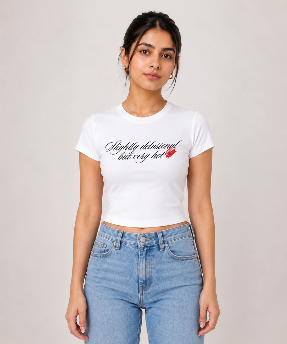 Very Hot — Baby Tee Fitted Crop