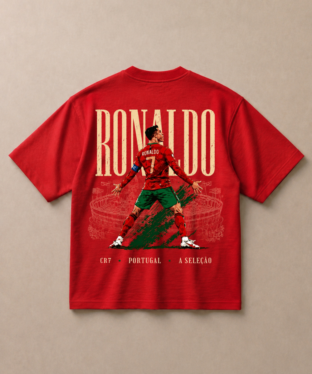 Ronaldo Portugal — Premium Football French Terry Oversized T-shirt