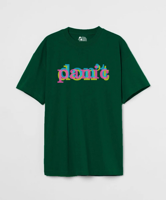 Don't Panic 240 GSM Unisex Oversized T-shirt