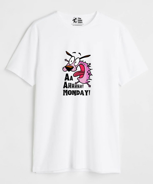 Monday! Unisex Round Neck Half Sleeve T-shirt