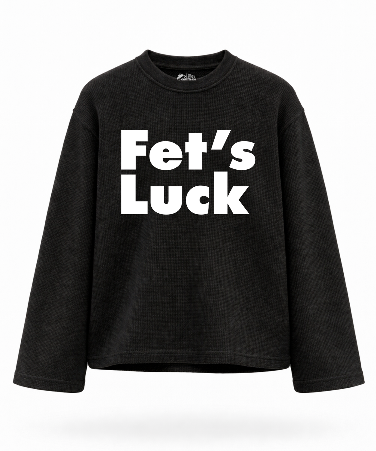 You Thought What? - Waffle Knit Oversized Full Sleeve