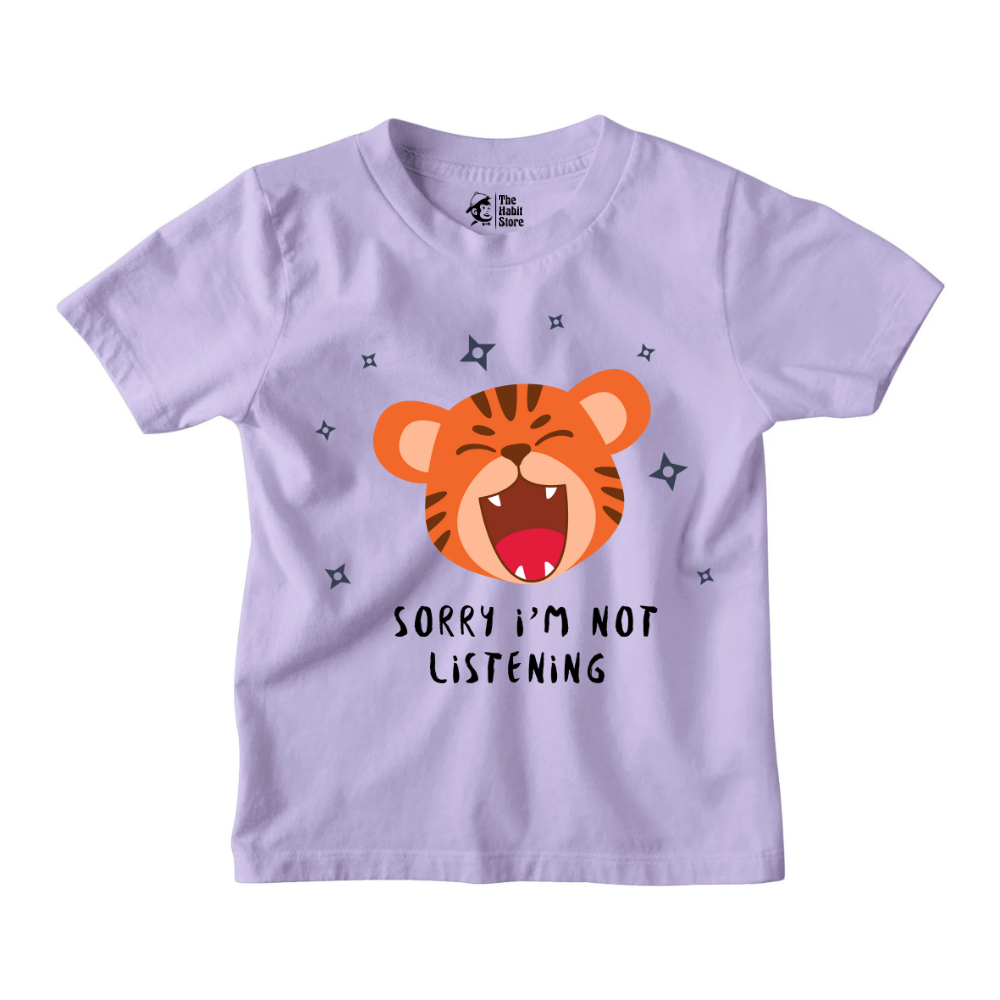 Sorry I'm Not Listening Kids T-Shirts for Nonstop Smiles!