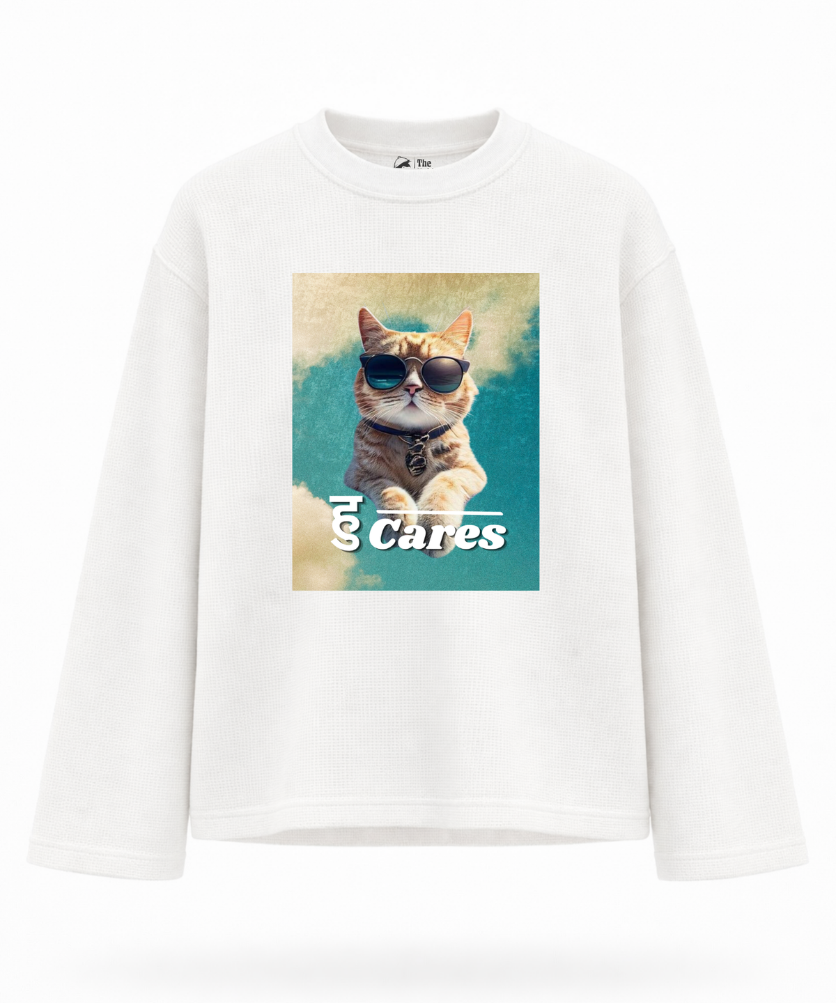 हु Cares - Waffle Knit Oversized Full Sleeve