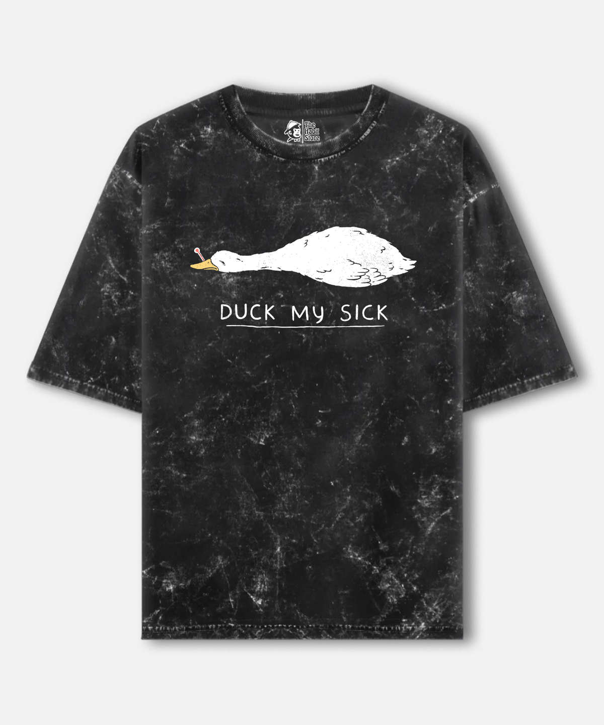 Duck My Sick Acid Wash Oversized T-shirt | 240 GSM