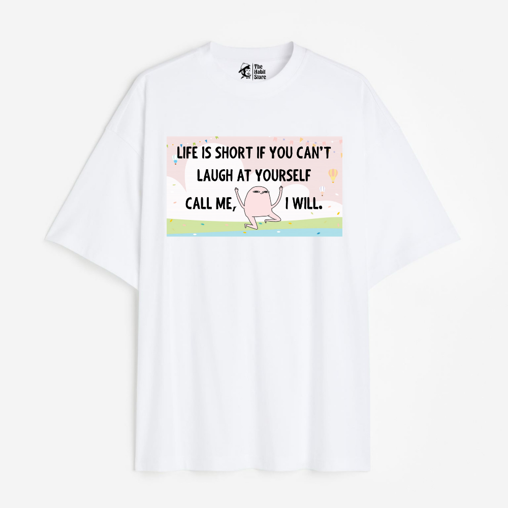 Life is Short Lightweight 180 GSM Unisex Oversized T-shirts