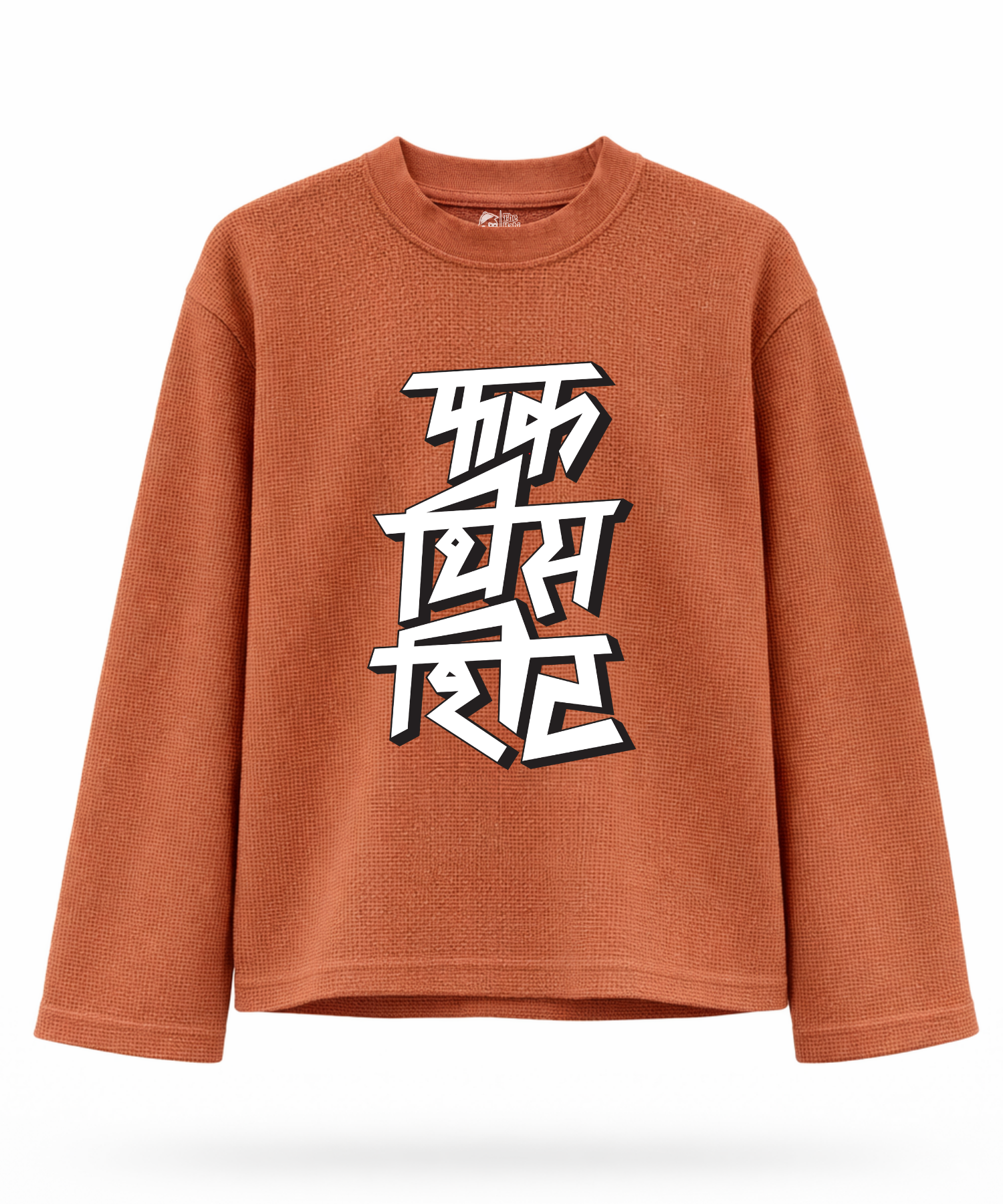 Fuck This Shit - White Edition - Waffle Knit Oversized Full Sleeve