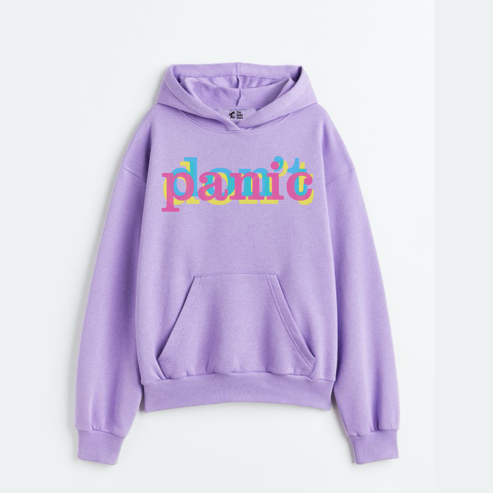 "Don't Panic - Oversized Winter Dreams: Premium 400 GSM Hoodies"