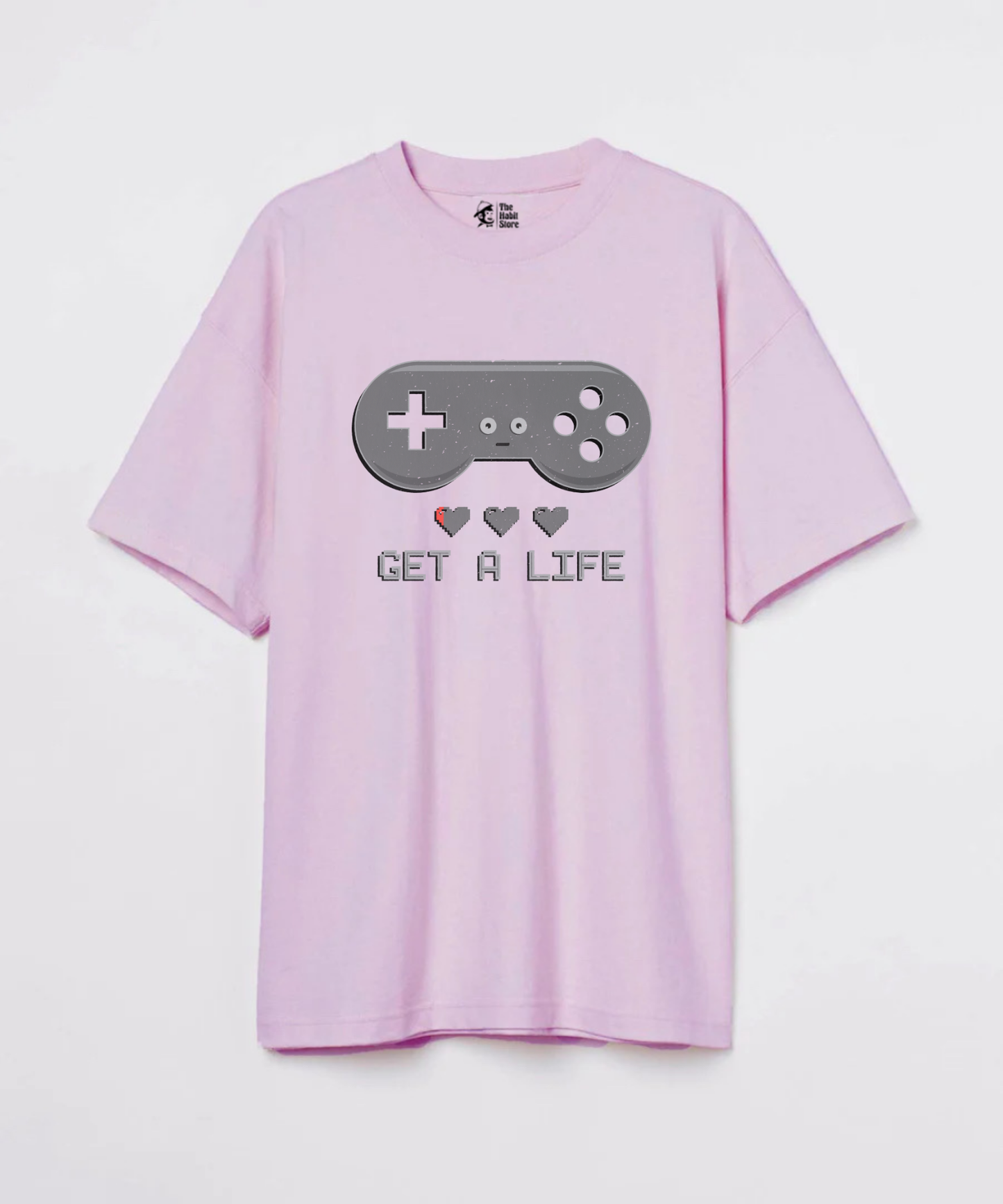 Get A Life 240 GSM Unisex Oversized T-shirt