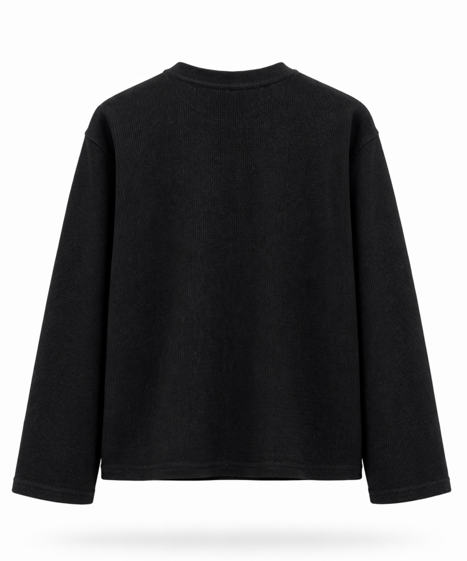 Habit Star Henley Waffle Knit Full Sleeve