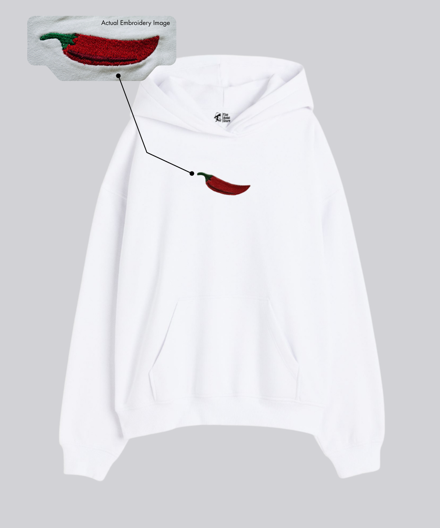 Too Hot To Handle 🌶 Embroidered - Oversized Winter Dreams: Premium 400 GSM Hoodies