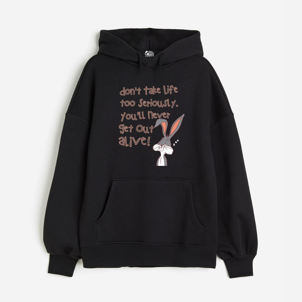 "Don't Take Life Seriously - Oversized Winter Dreams: Premium 400 GSM Hoodies"