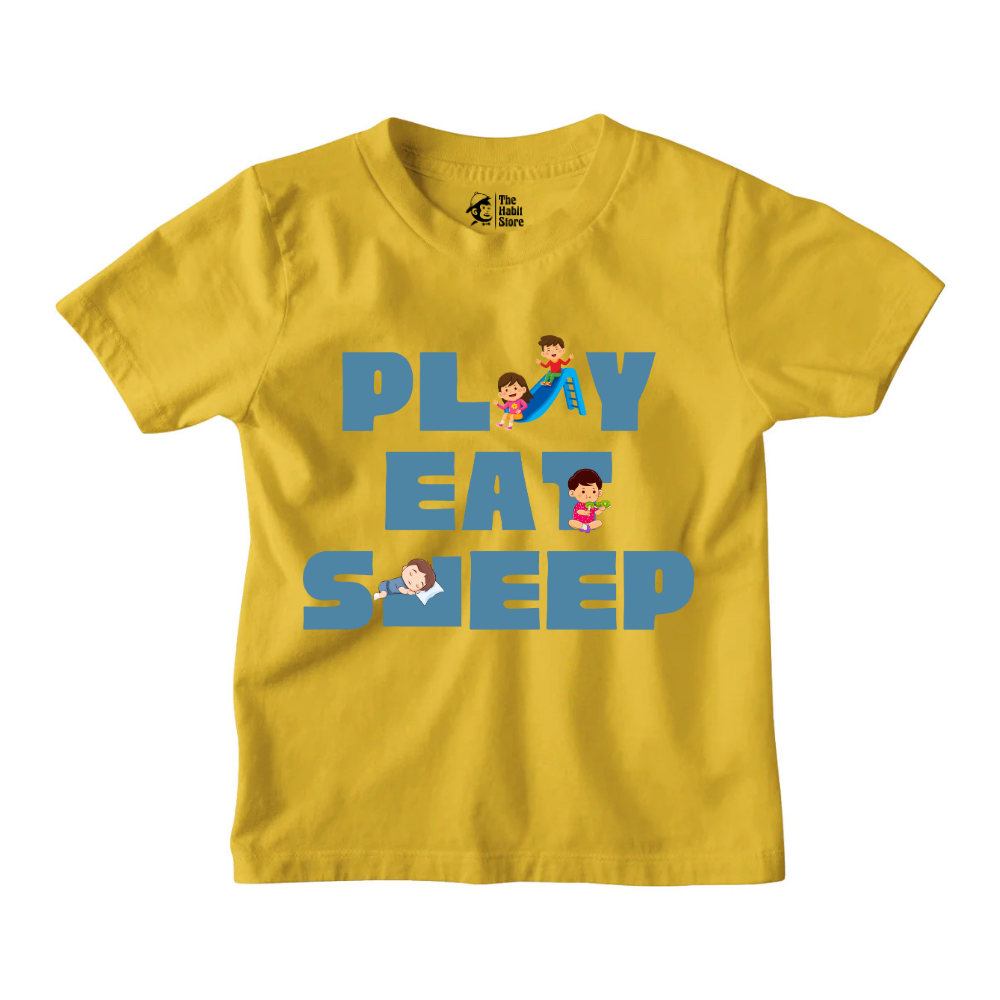 Play Eat Sleep Kids' T-Shirts for Nonstop Smiles!