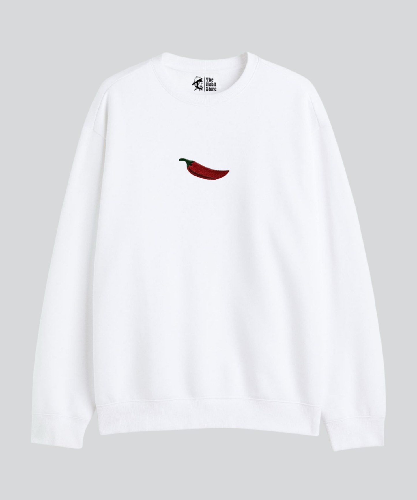 Too Hot To Handle 🌶 Embroidered - Cozy Delight: Winter Bliss Unisex Oversized Sweatshirt (400 GSM)
