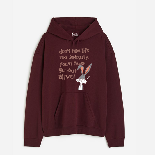 "Don't Take Life Seriously - Oversized Winter Dreams: Premium 400 GSM Hoodies"