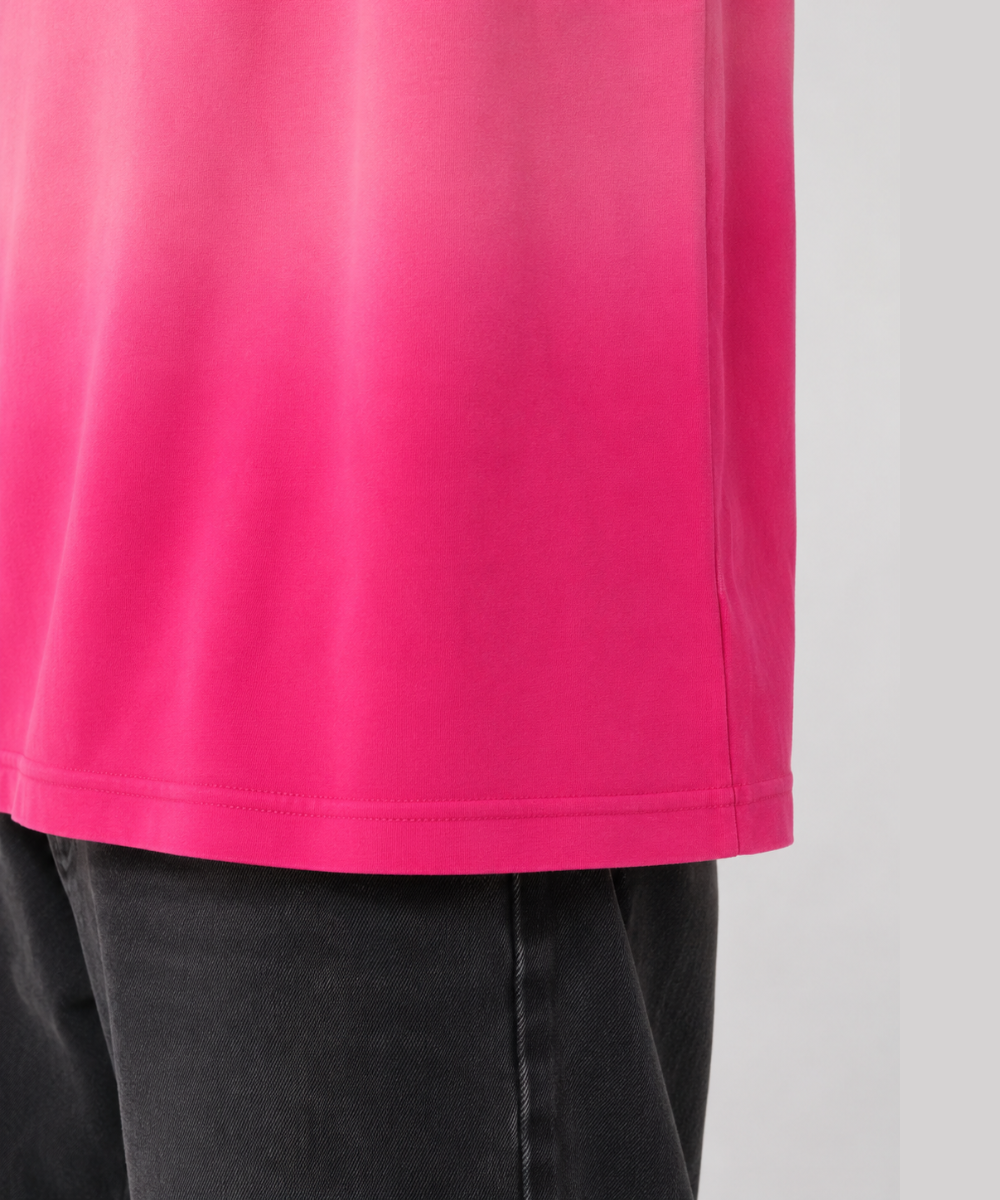 Pink Ombre Oversized T-shirt — Boxy Fit