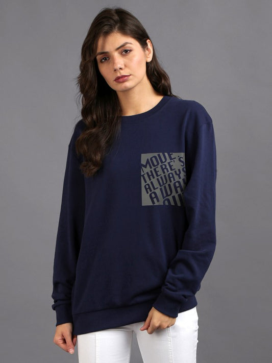 Solid Navy Blue Sweatshirt