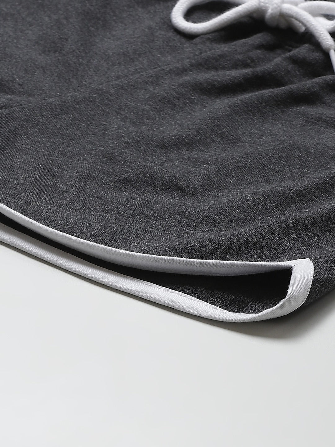 Women Solid Dark Grey Regular Shorts