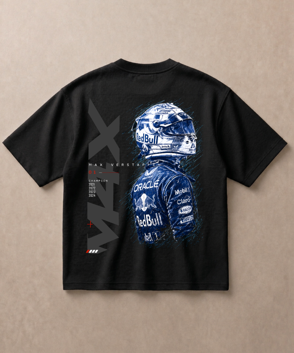 Four Time - MAX — Premium F1 French Terry Oversized T-shirt