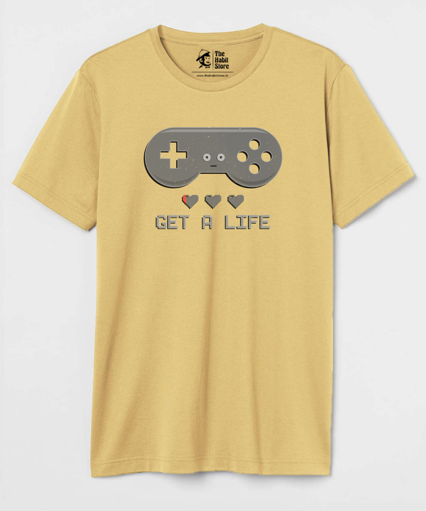 Get a Life Unisex Round Neck Half Sleeve T-shirt