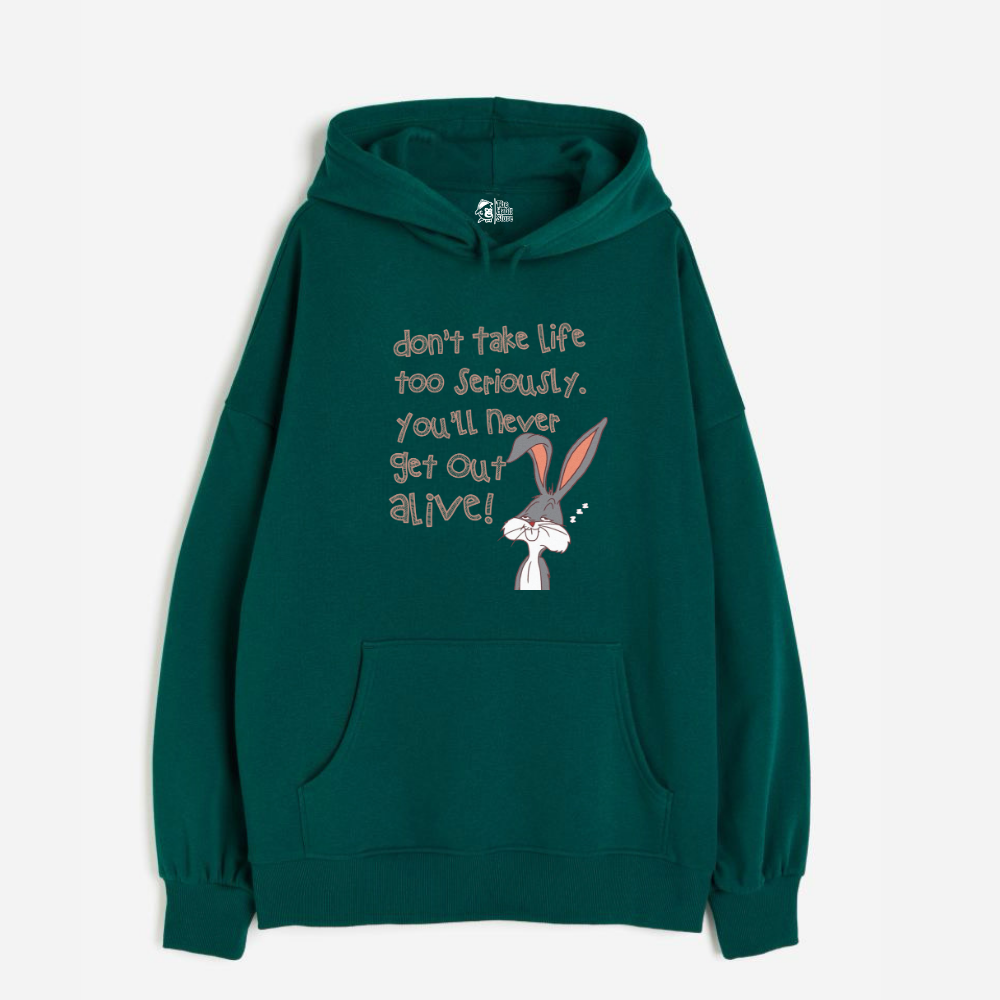"Don't Take Life Seriously - Oversized Winter Dreams: Premium 400 GSM Hoodies"