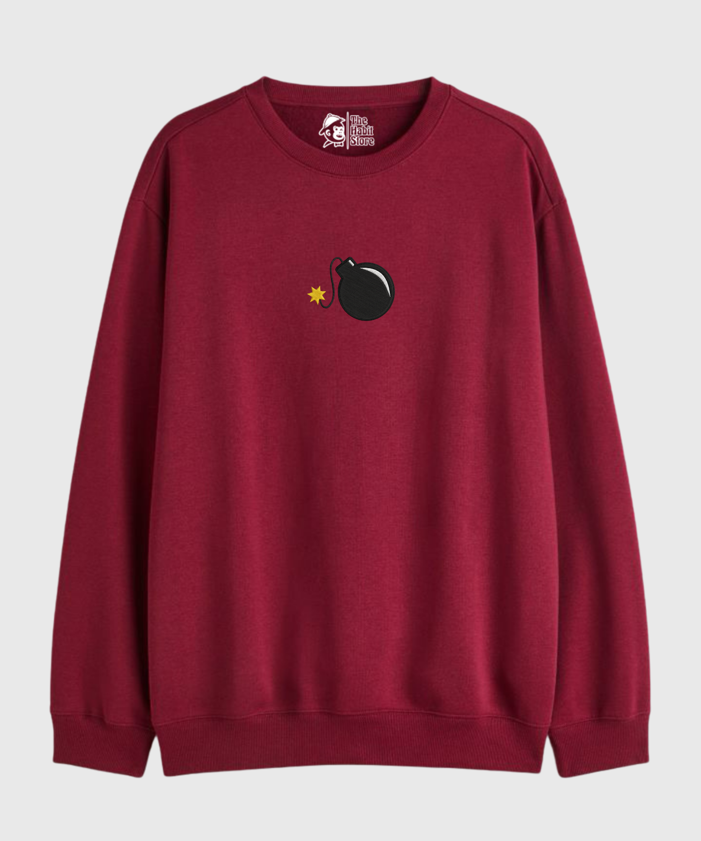 Bombshell 💣 Embroidered - Cozy Delight: Winter Bliss Unisex Oversized Sweatshirt (400 GSM)