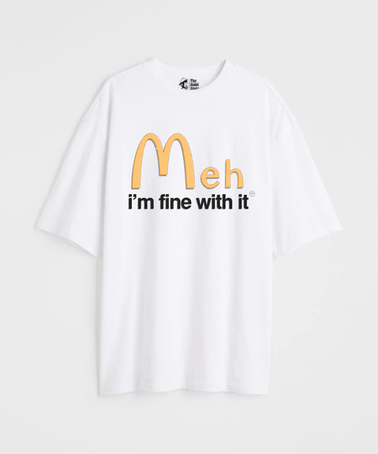MehDonalds 240 GSM Unisex Oversized T-shirt