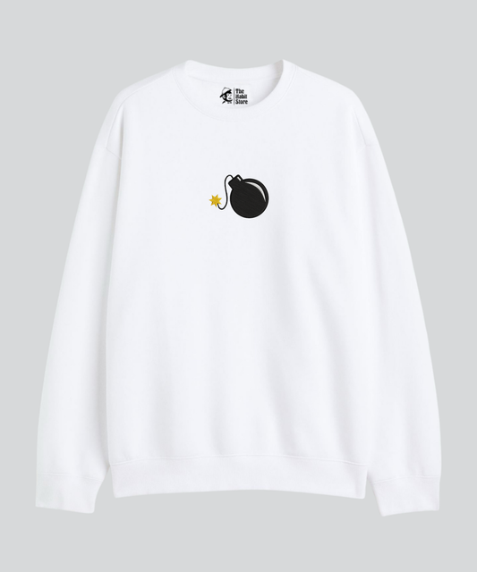 Bombshell 💣 Embroidered - Cozy Delight: Winter Bliss Unisex Oversized Sweatshirt (400 GSM)