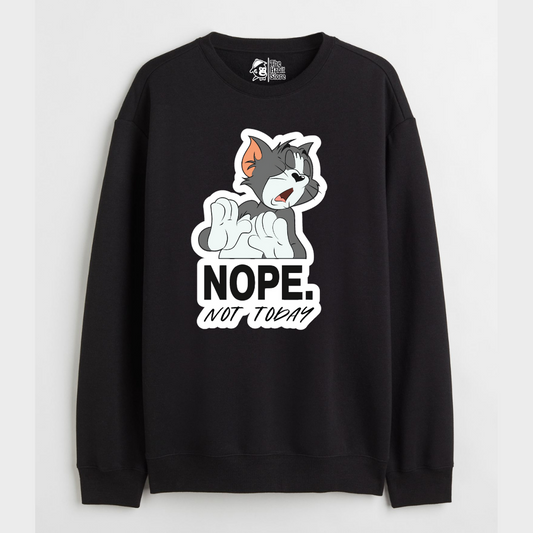 "Nope. Not Today - Cozy Delight: Winter Bliss Unisex Oversized Sweatshirt (400 GSM)"