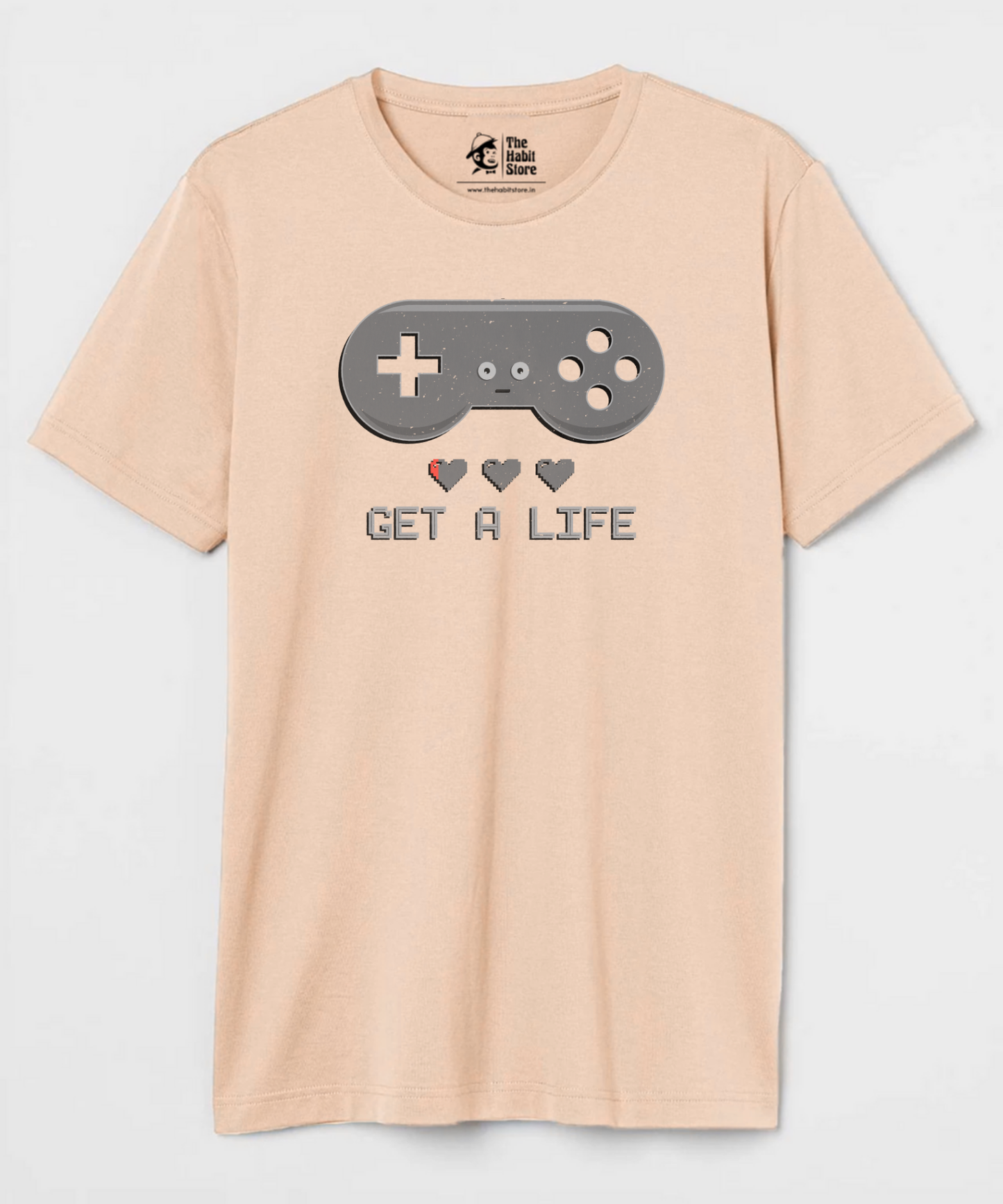 Get a Life Unisex Round Neck Half Sleeve T-shirt