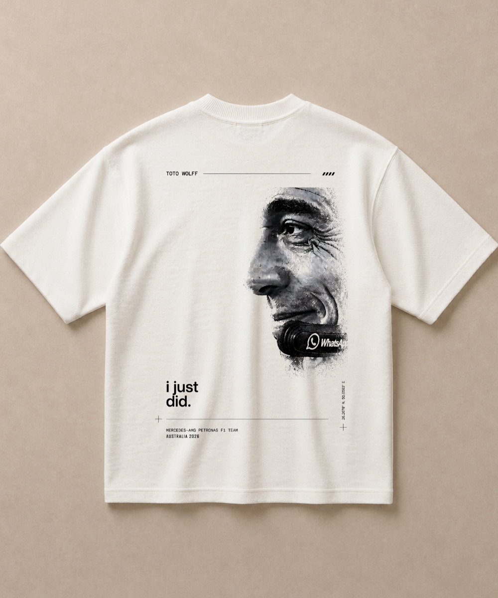 I Just Did — Premium F1 French Terry Oversized T-shirt