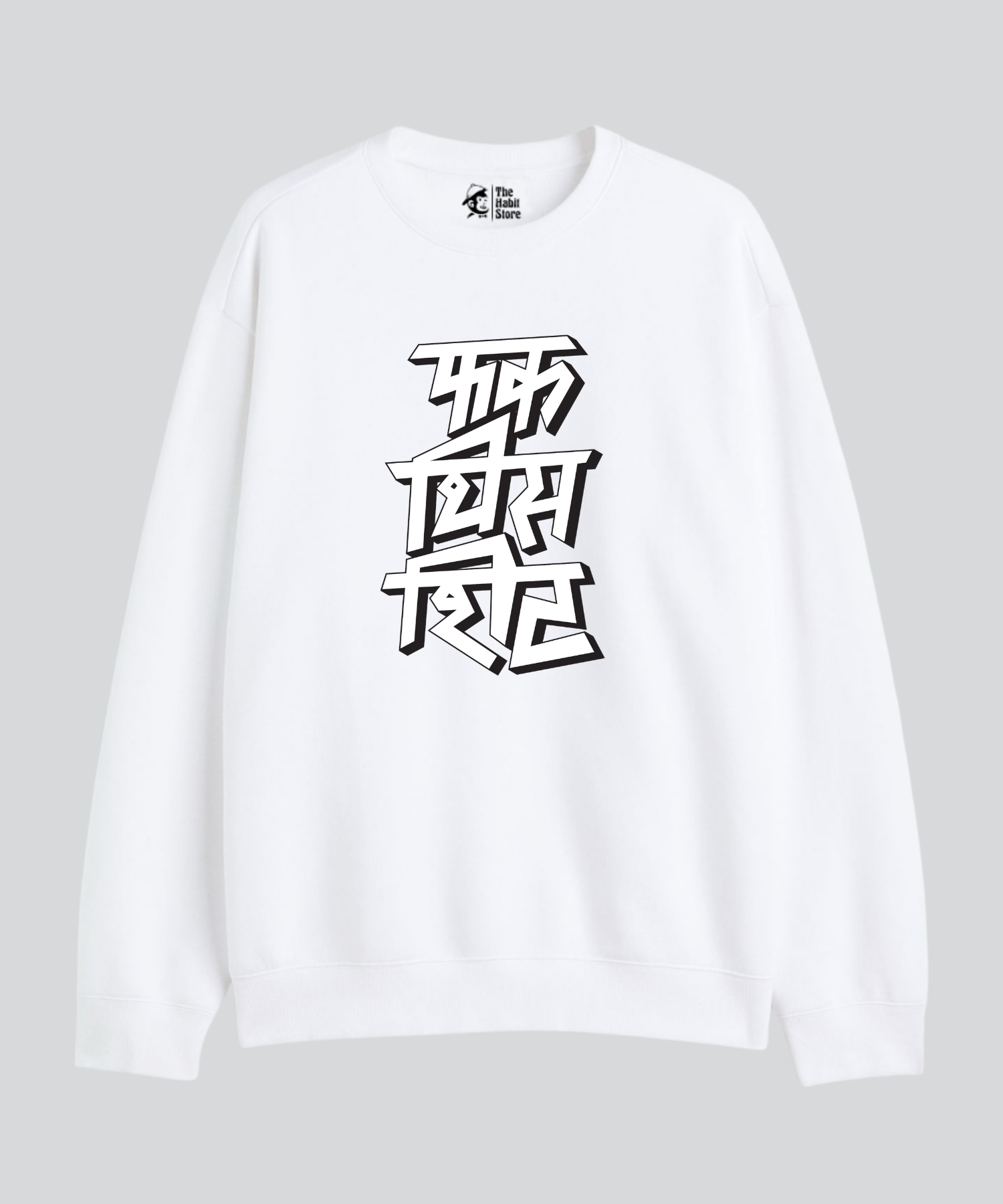 F*ck This Shit - Cozy Delight: Winter Bliss Unisex Oversized Sweatshirt (400 GSM) - White Edition