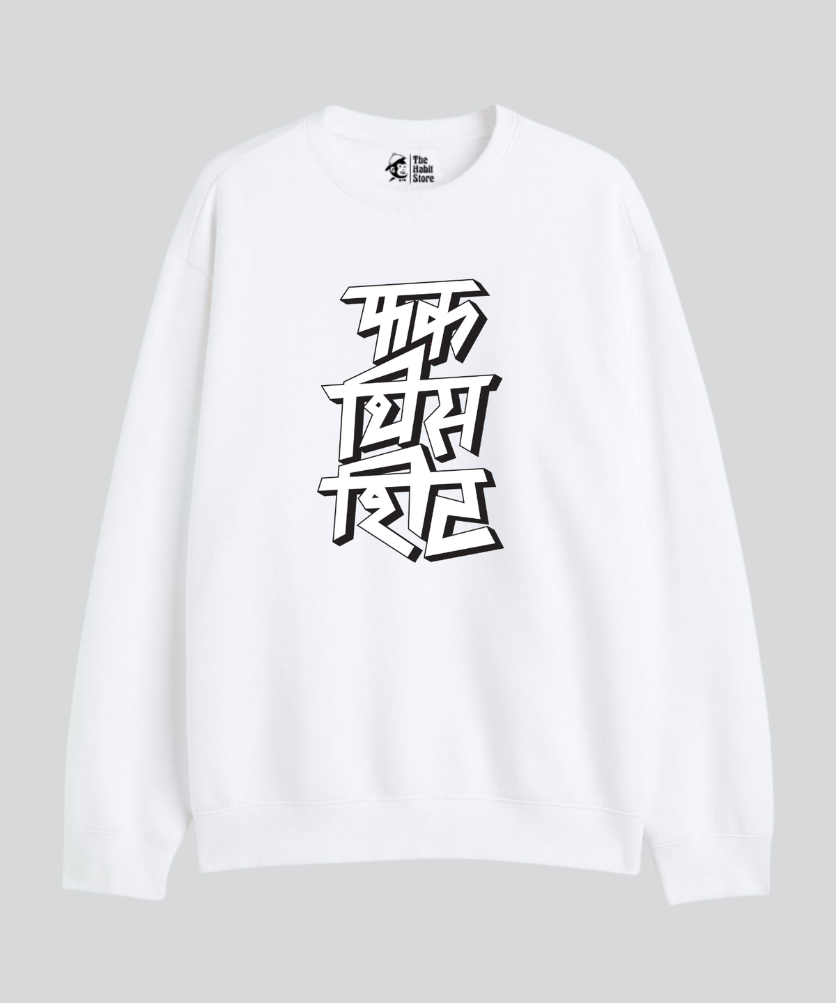 F*ck This Shit - Cozy Delight: Winter Bliss Unisex Oversized Sweatshirt (400 GSM) - White Edition