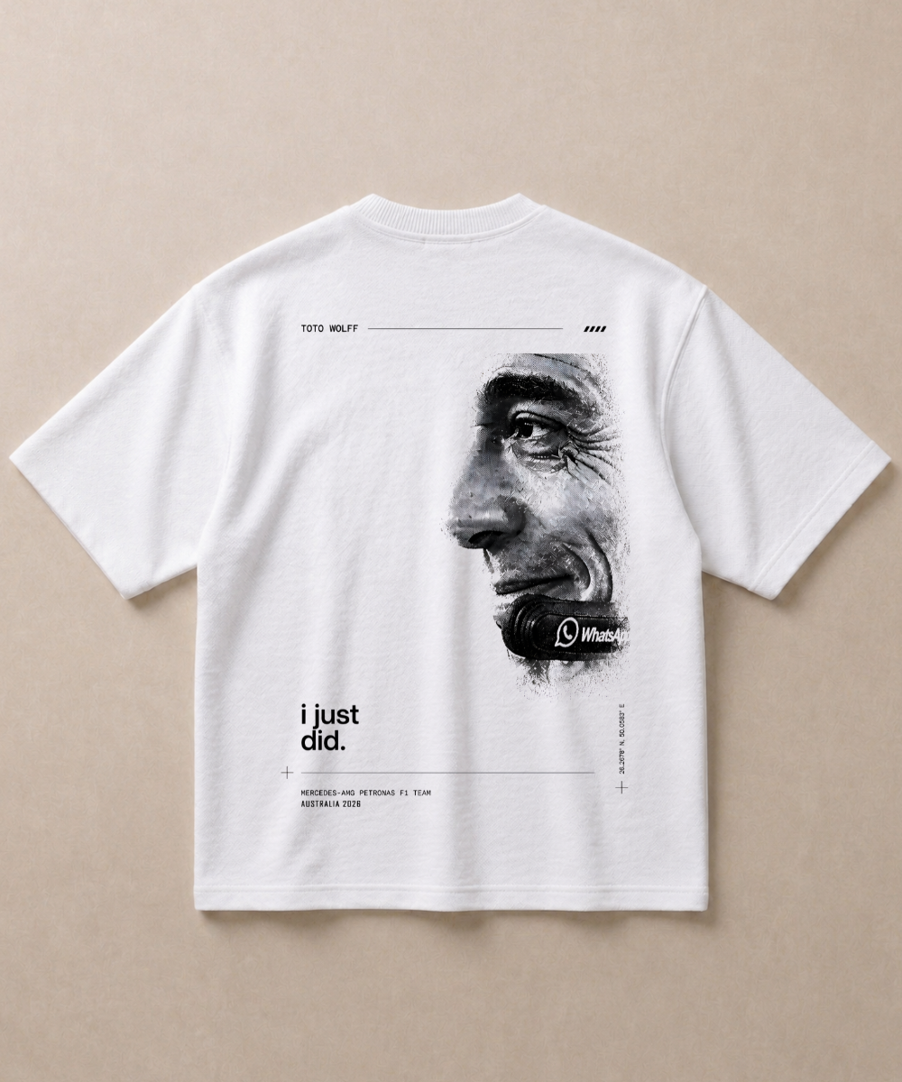 I Just Did — Premium F1 French Terry Oversized T-shirt