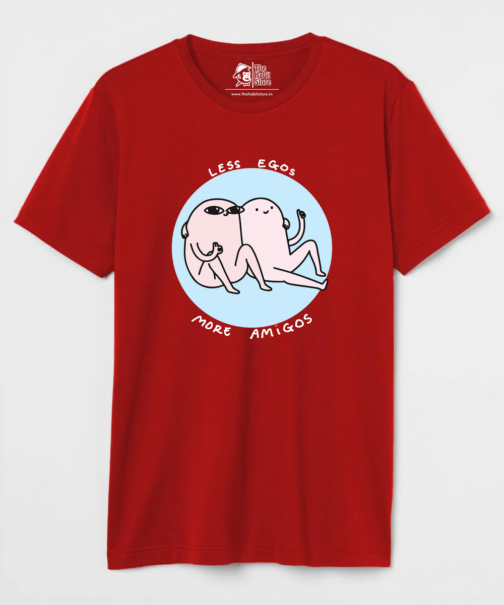 Less Egos More Amigos - Regular Fit T-Shirt - Clear Out Sale