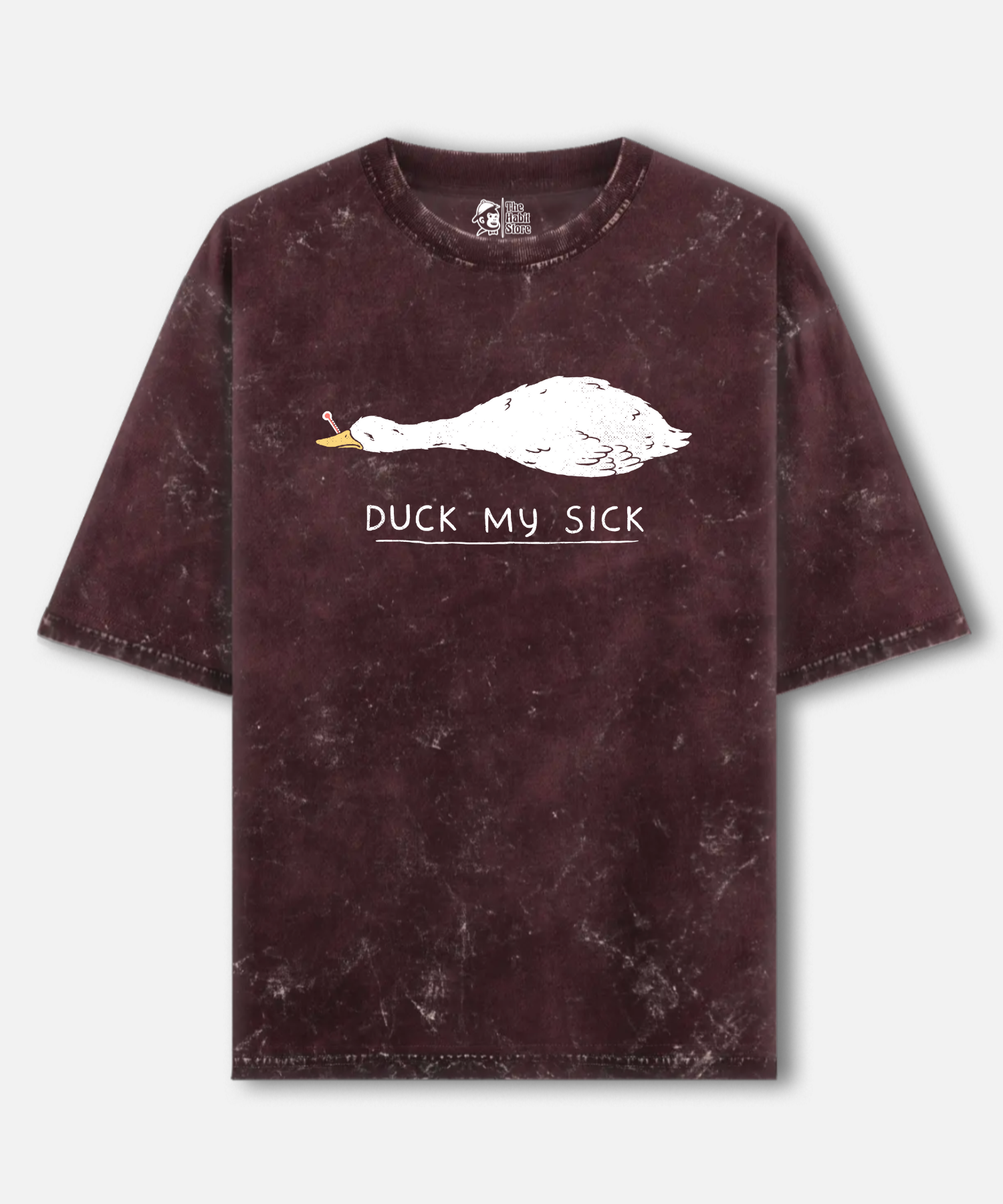 Duck My Sick Acid Wash Oversized T-shirt | 240 GSM