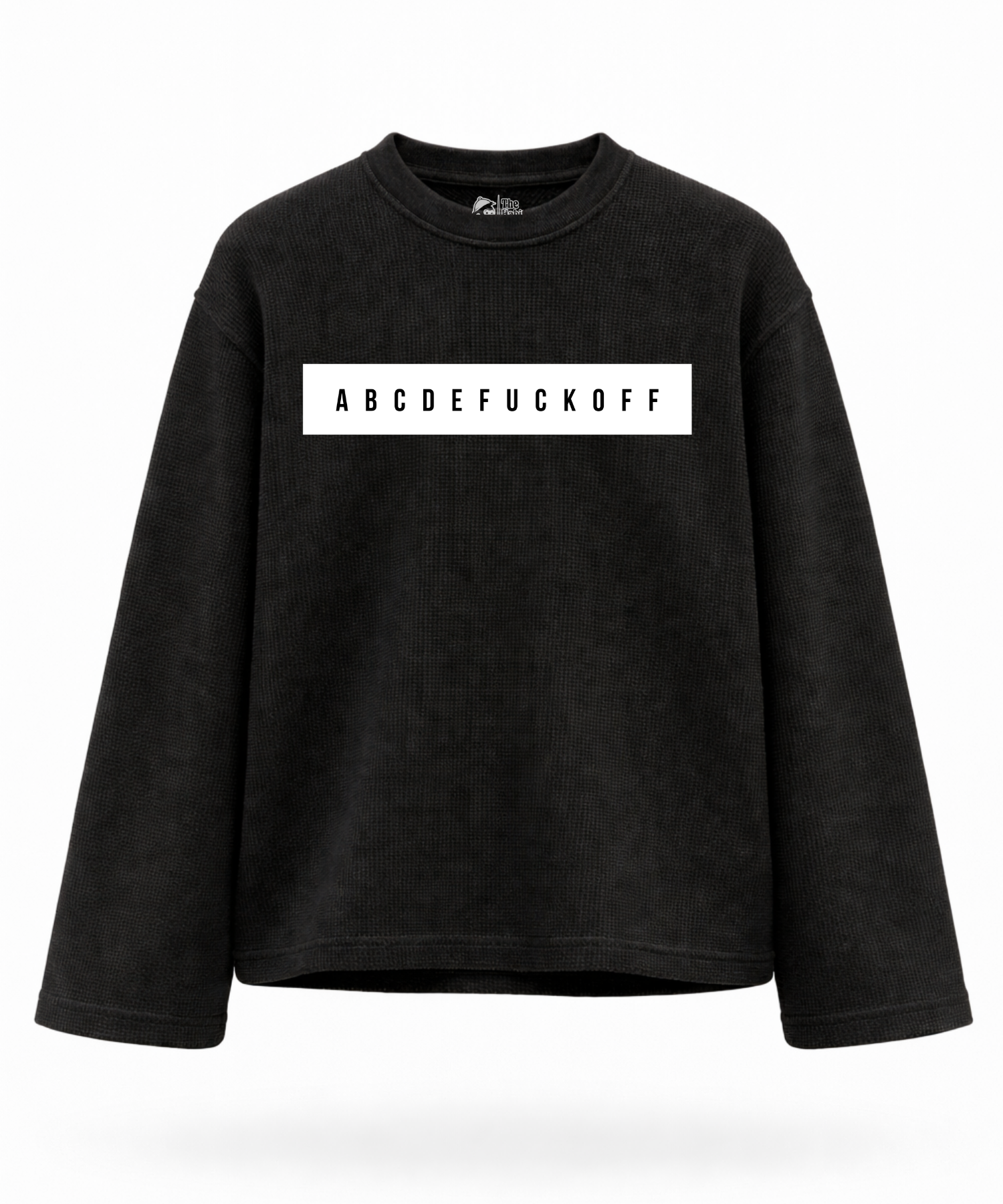 ABCDEFUCKOFF - Waffle Knit Oversized Full Sleeve