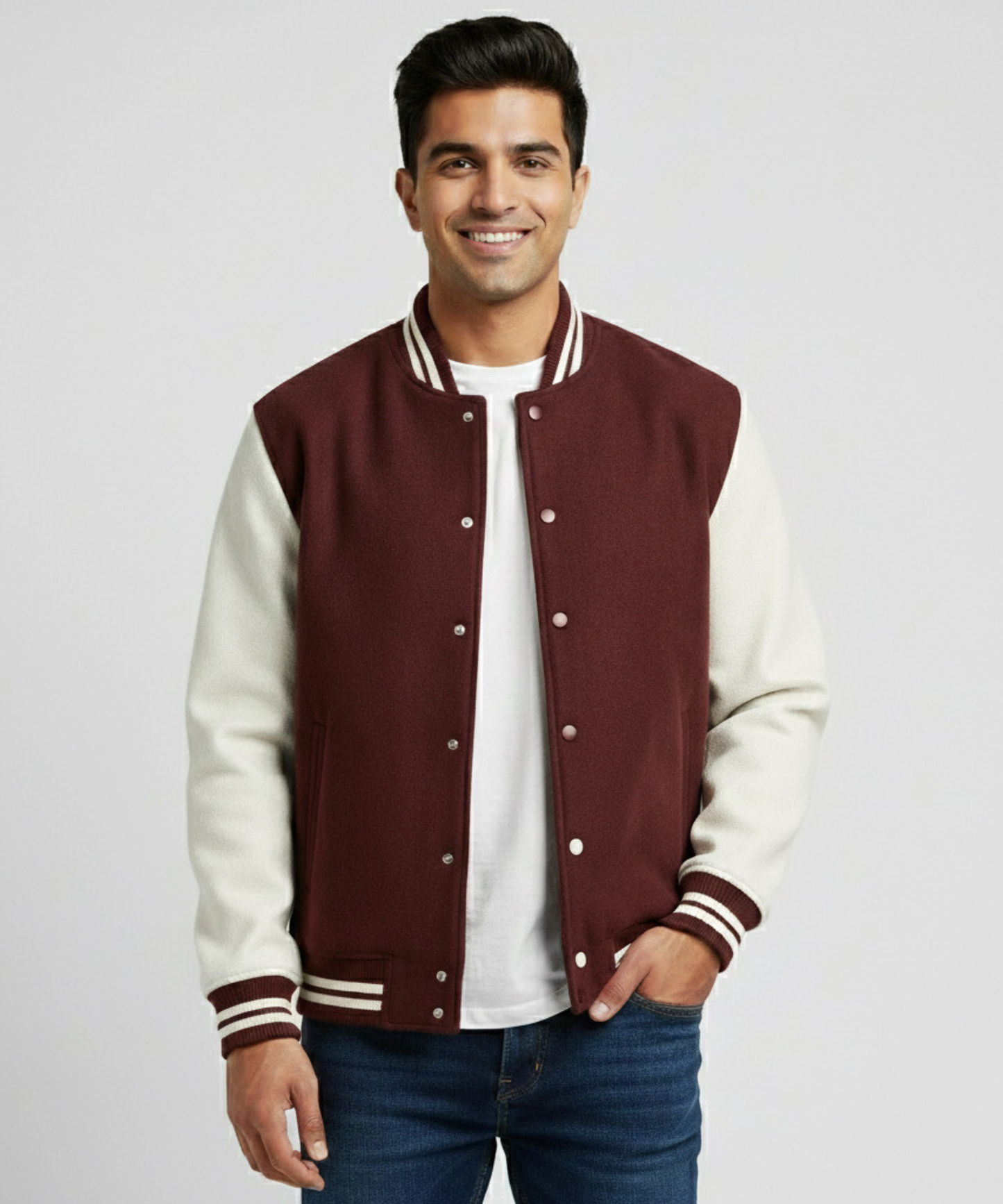 Classic Varsity Jacket | Unisex, Premium Fit - 6 Winter-Ready Colours (300 GSM)