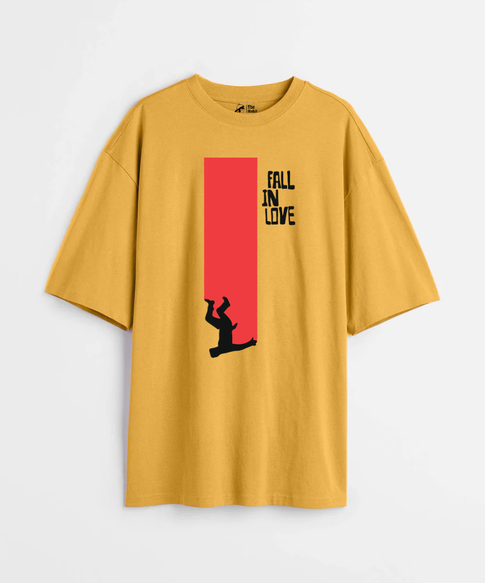 Fall in Love 240 GSM Unisex Oversized T-shirt