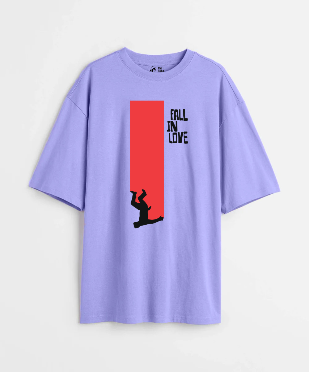 Fall in Love 240 GSM Unisex Oversized T-shirt