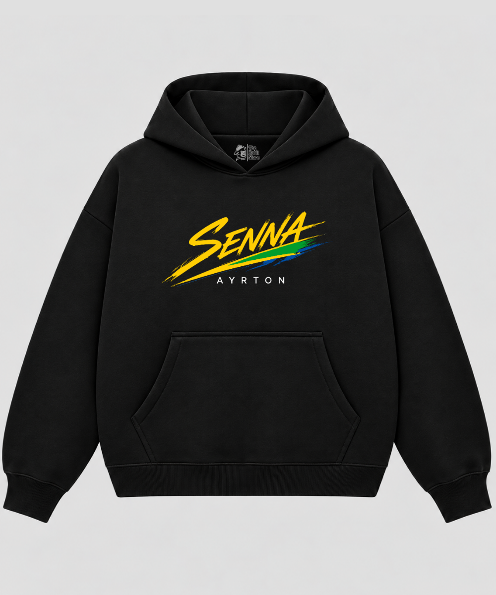 Legend Never Dies – Black Boxy Hoodie – 100% Cotton Fleece
