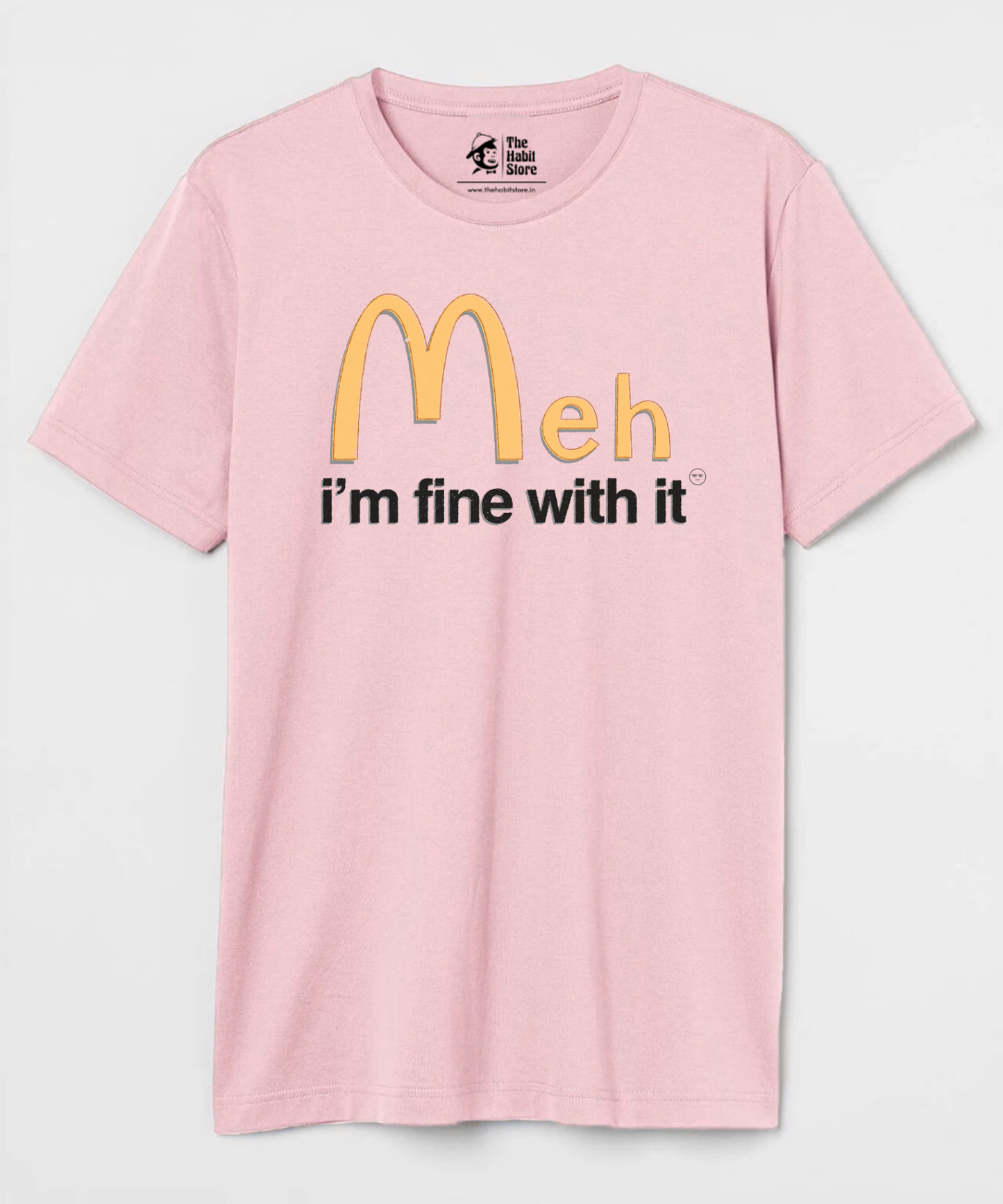 MehDonalds Unisex Round Neck Half Sleeve T-shirt
