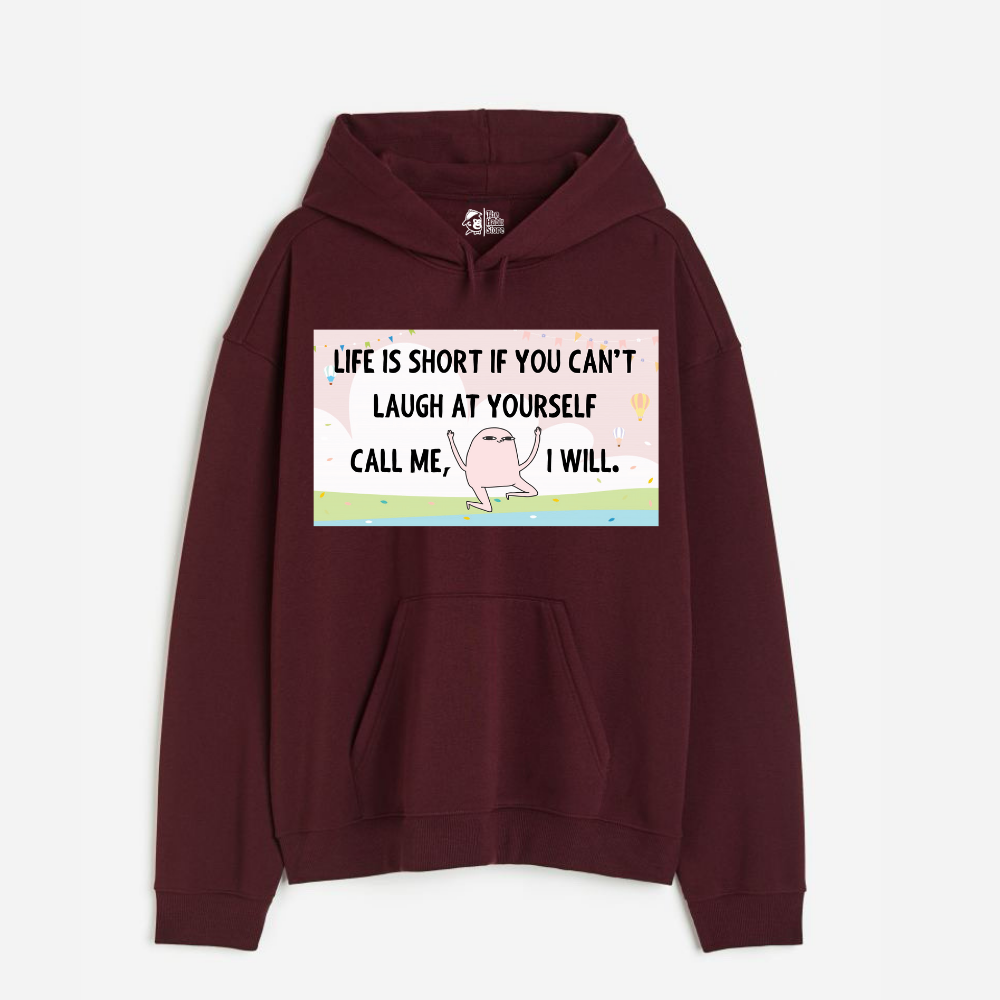 "Life is Short - Oversized Winter Dreams: Premium 400 GSM Hoodies"